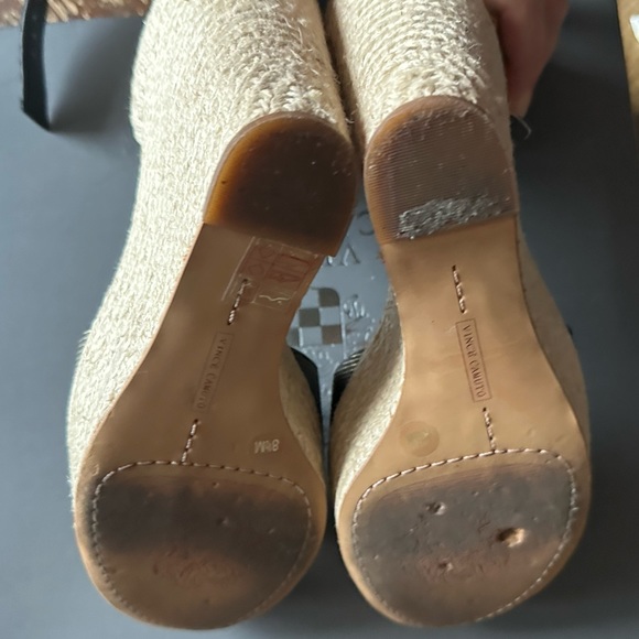 Vince Camuto Black Maurita Espadrille Wedge Platform sandals - Picture 10 of 12